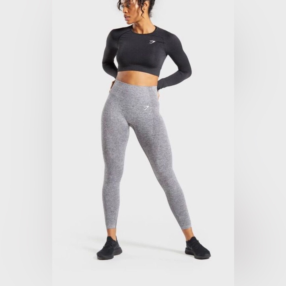 Gymshark Vital Seamless Leggings - Smokey Grey Marl size M